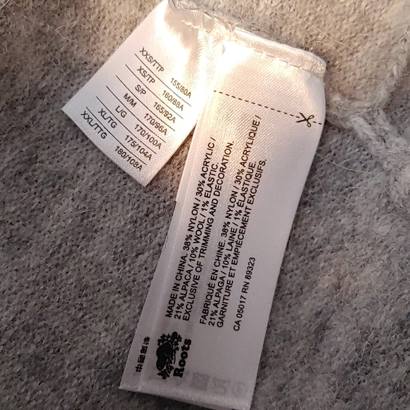 Oversized Roots Joliette Coatigan in Grey Mix - Picture 7 of 7